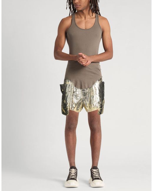 Rick Owens Metallic Shorts & Bermuda Shorts Polyamide for men