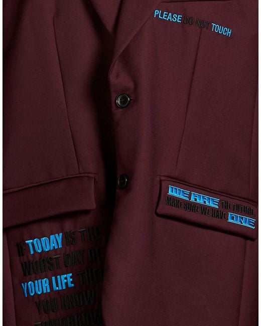 Vetements Purple Blazer Wool for men