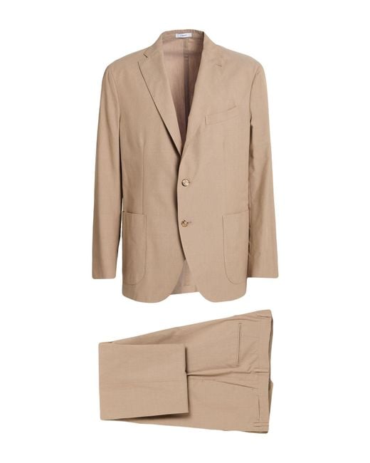 Boglioli Natural Suit Cotton, Lyocell for men