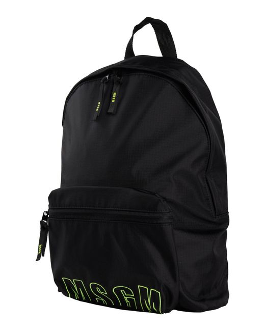 MSGM Black Backpacks for men