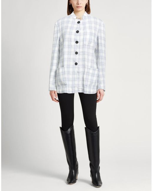 Massimo Alba White Jacket Linen