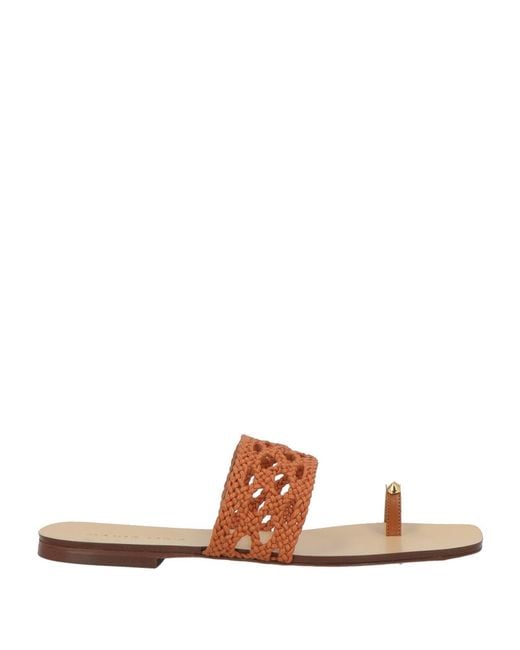 MARIA LUCA Natural Thong Sandals