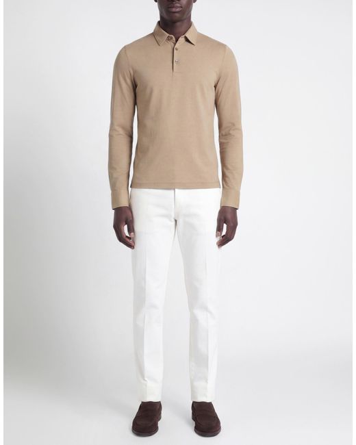 Zanone Natural Polo Shirt Cotton for men
