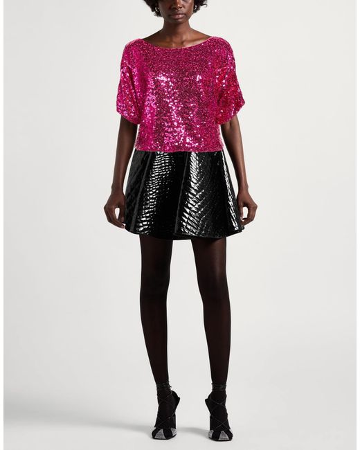Gai Mattiolo Red Top Polyester, Elastane