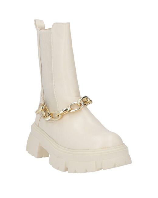 Exe' Natural Ankle Boots