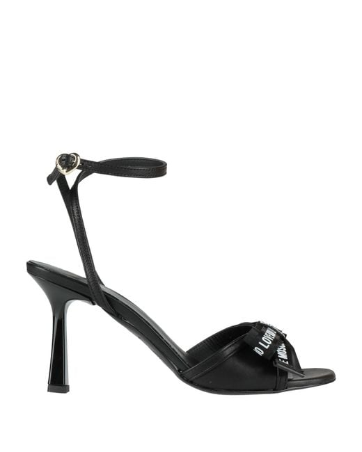 Love Moschino Black Sandals Leather
