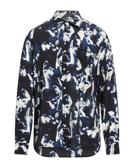 Camisa Grifoni de hombre de color Blue