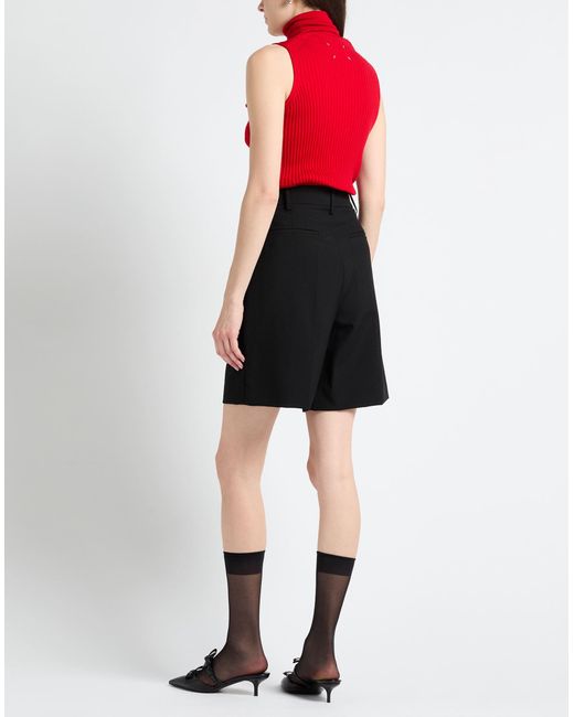 Valentino Garavani Black Shorts & Bermuda Shorts Wool