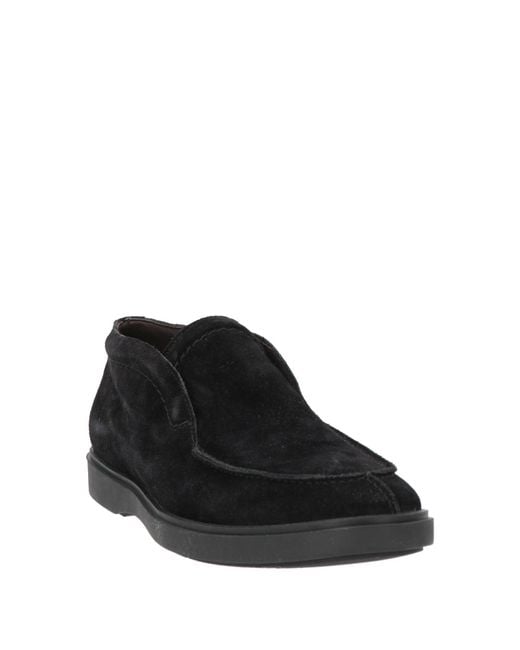 Tagliatore Black Ankle Boots Leather for men