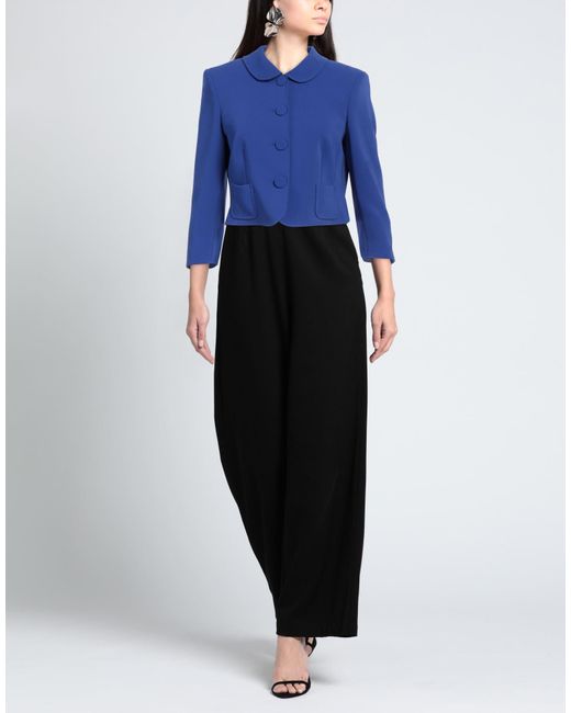 Maison Common Blue Jacket Triacetate, Polyester