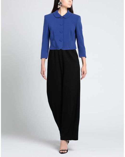 Maison Common Blue Jacket Triacetate, Polyester