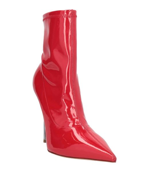 Casadei Red Ankle Boots