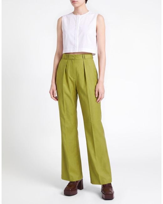 Elisabetta Franchi Green Trouser