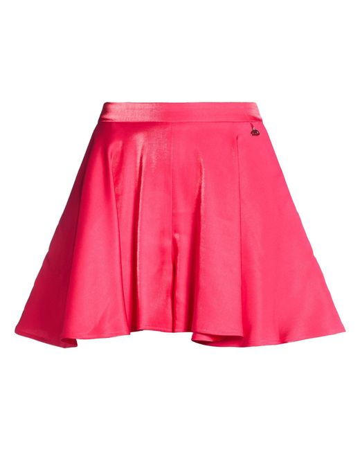 DIVEDIVINE Pink Fuchsia Shorts & Bermuda Shorts Viscose, Polyester