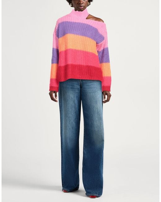 Kaos Pink Turtleneck