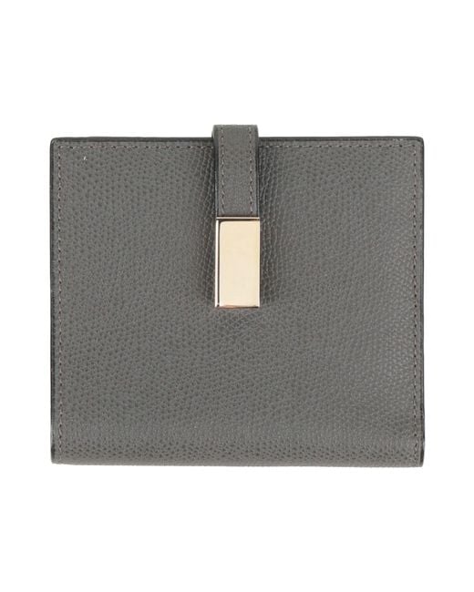 Billetera Valextra de color Gray