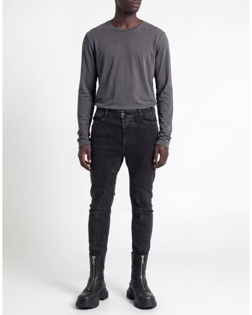 Masnada Black Jeans Cotton, Elastane for men