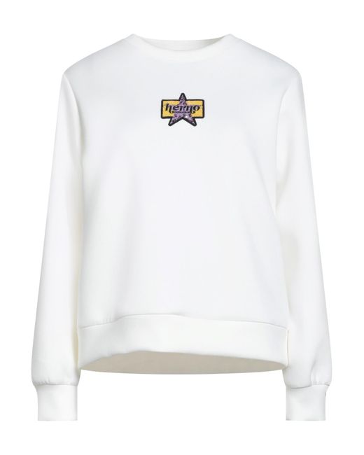 Herno White Sweatshirts