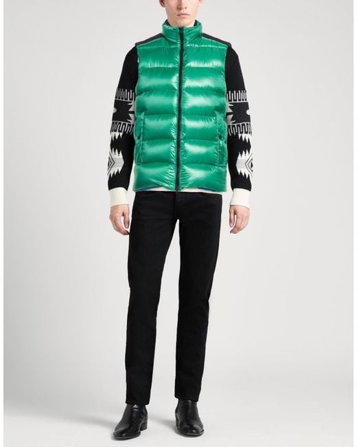 Herno Green Vest Polyamide for men