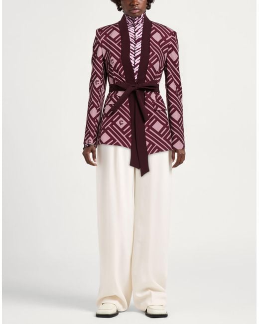 Cristinaeffe Red Jacket Polyester, Elastane