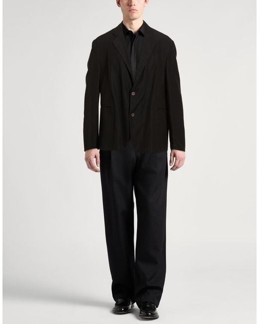 Emporio Armani Black Blazers for men