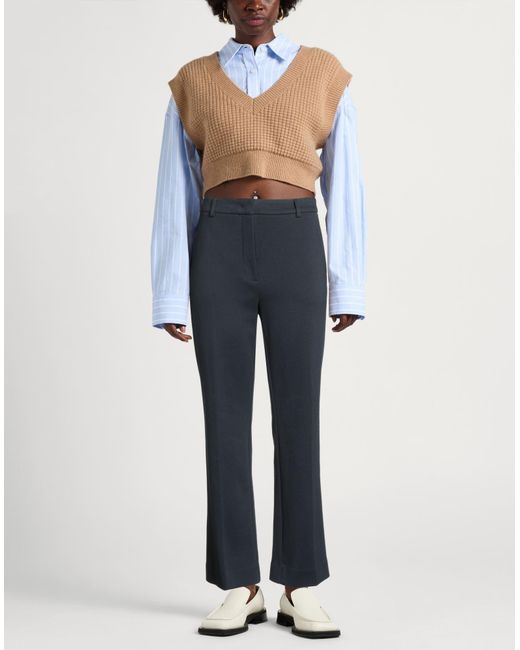 Weekend by Maxmara Blue Pants Cotton, Polyester