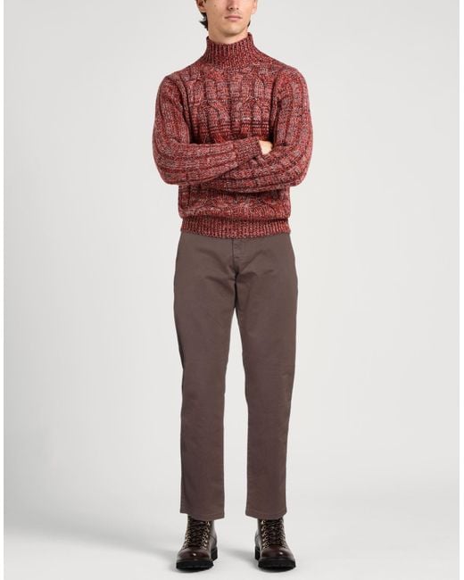 Harmont & Blaine Brown Blaine. Pants Cotton, Elastane for men