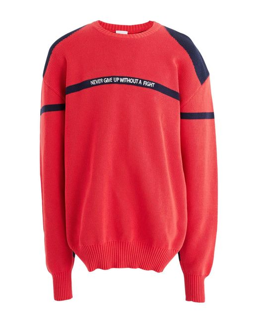 Vetements Red Sweater for men