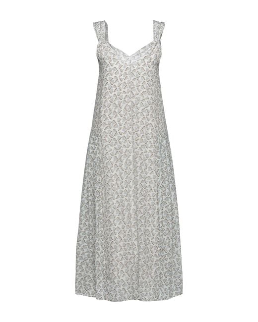Alysi White Midi Dress