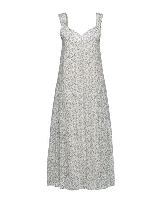 Alysi White Midi-Kleid