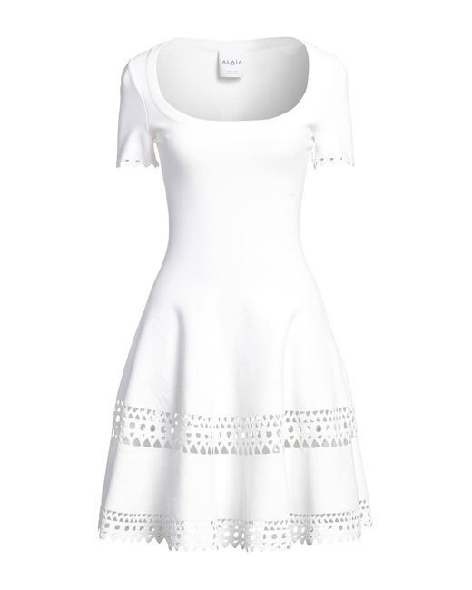 Alaïa White Mini Dress