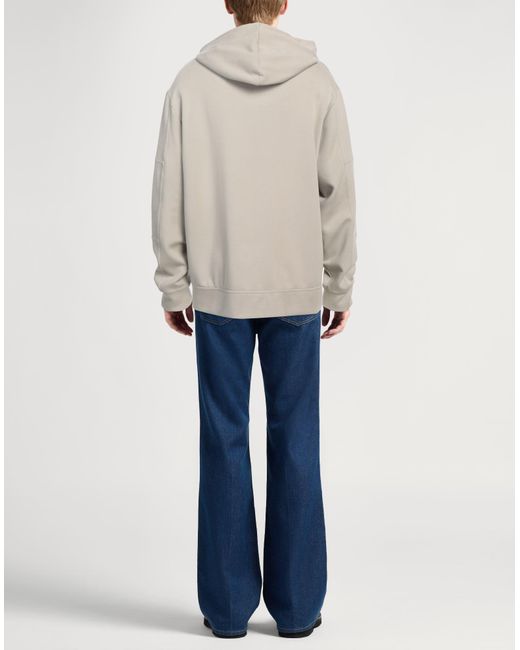 Emporio Armani Gray Sweatshirt Wool, Polyester, Elastane for men