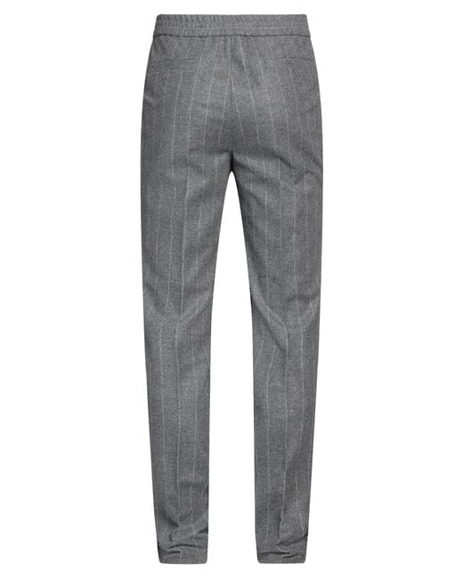 Brunello Cucinelli Gray Pants Virgin Wool for men