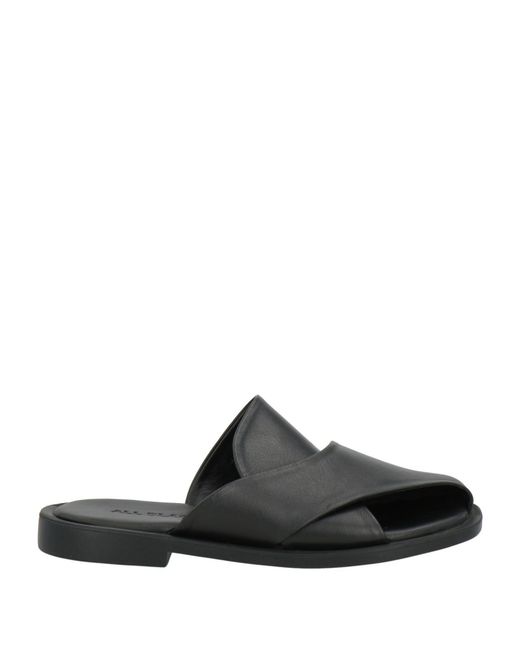 All Black Black Mules & Clogs