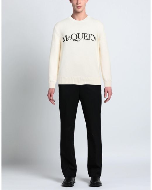 Pullover di McQueen in White da Uomo