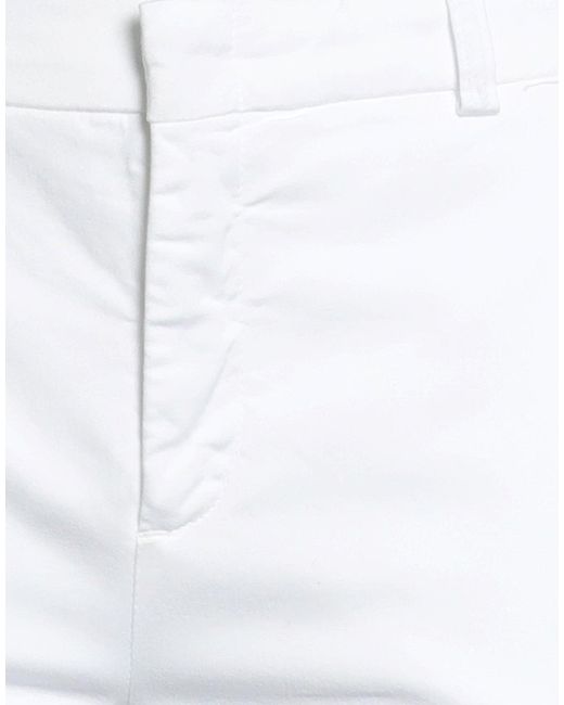 Aspesi White Pants Cotton, Elastane