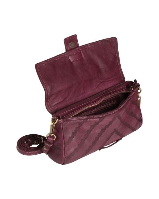Caterina Lucchi Purple Plum Handbag Calfskin