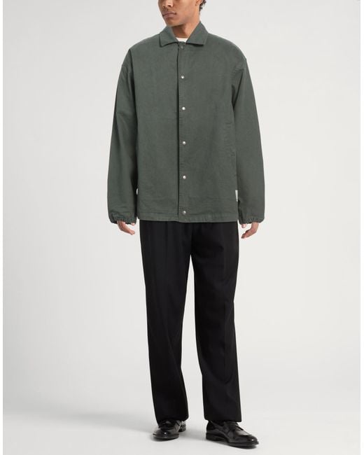 Emporio Armani Green Jacket Cotton for men