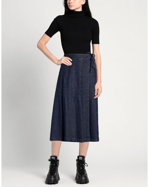 MAX&Co. Blue Denim Skirt