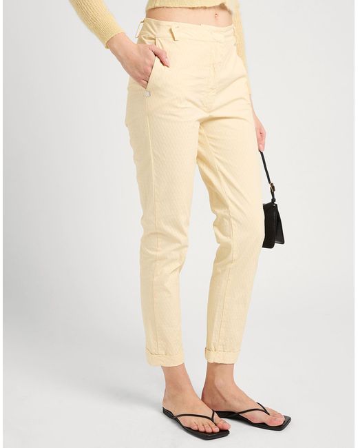 Manila Grace Natural Pants Cotton, Elastane