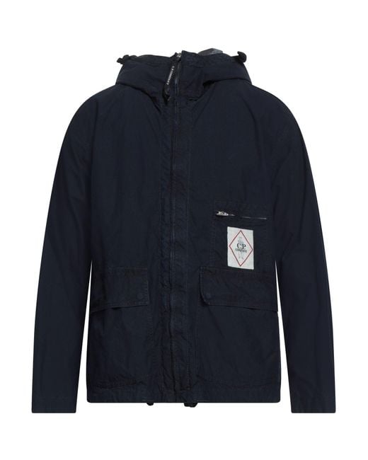 C.P. Company Men's Blue Midnight Jacket Cotton, Polyamide