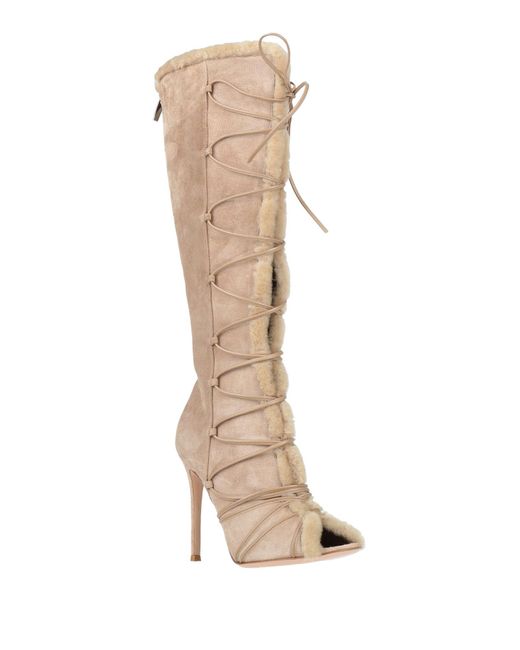 Gianvito Rossi Natural Boot Calfskin
