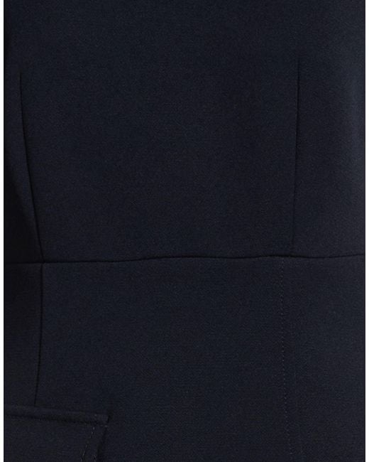 Sandro Blue Mini Dress Polyester, Elastane