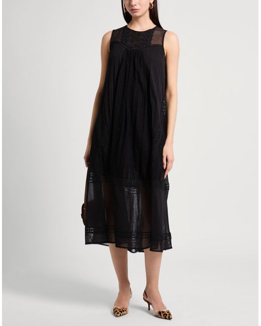 High Black Midi Dress