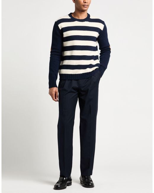 Valentino Garavani Blue Sweater Wool, Cashmere, Virgin Wool, Lambskin for men