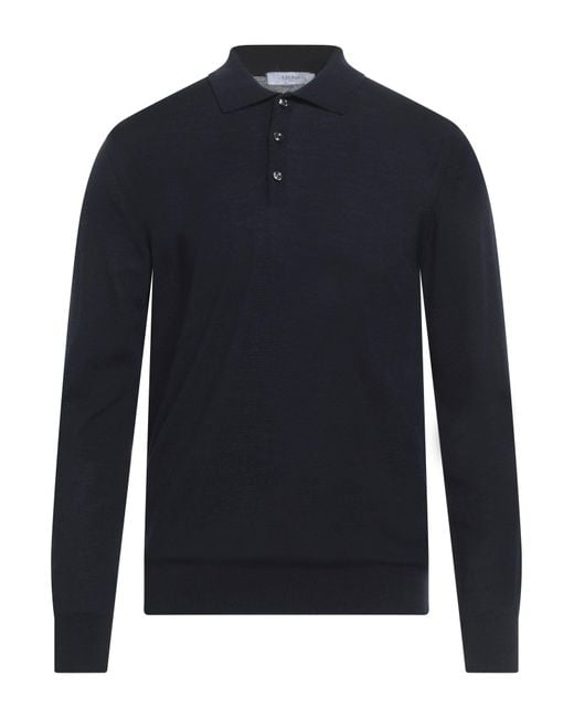 Cruna Blue Midnight Sweater Virgin Wool for men