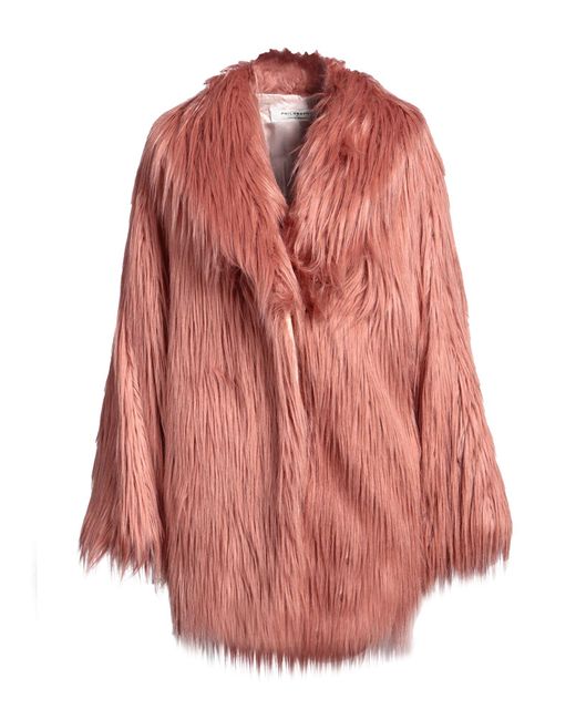 Philosophy Di Lorenzo Serafini Red Shearling & Teddy