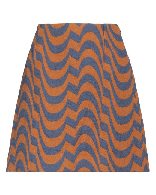 ODEEH Orange Mini Skirt