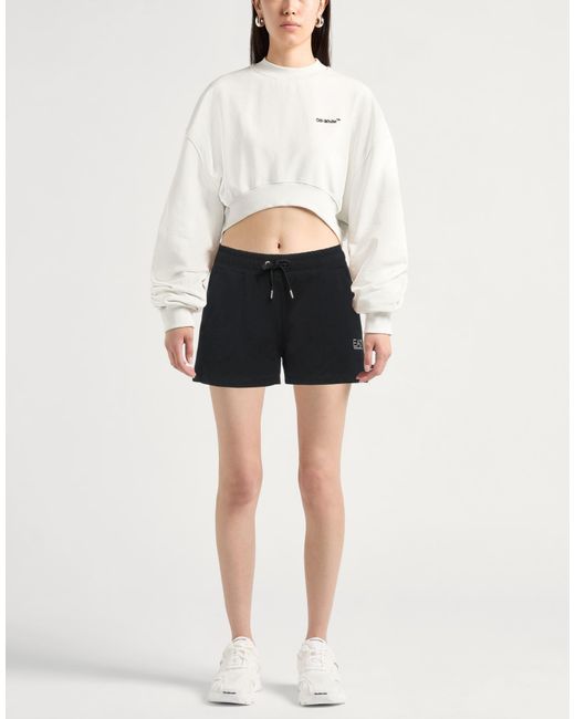 EA7 Black Shorts & Bermuda Shorts Cotton, Elastane