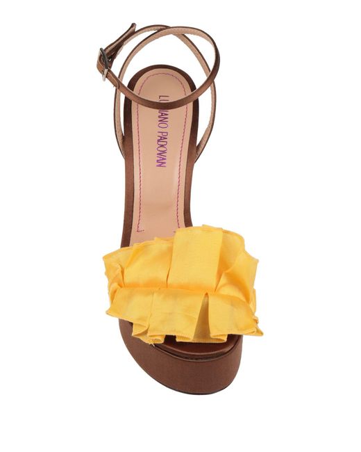 Luciano Padovan Yellow Sandals